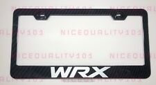 WRX 100% Carbon Fiber Style Stainless Steel Metal License  Frame Holder picture
