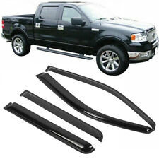 VISORS FOR 2004-08 FORD F-150 CREW CAB SIDE TAPE ON WINDOW RAIN DEFLECTORS picture