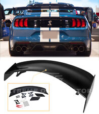 GLOSSY BLACK Spoiler For 15-Up Ford Mustang GT500 Track Pack Rear High Wing picture