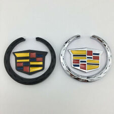 2x 3D Metal Sticker Car Side Fender Emblem Badge For Cadillac SRX ATS CTS XTS picture