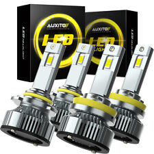 4/8X AUXITO H11 9005 Combo LED Headlight Bulb High Low Beam White Bright Plug Pl picture
