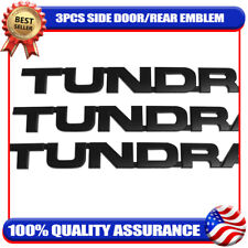 Black 3x Left Right Side Emblem Tailgate Badge 3D Sticker for TUNDRA 2007-2013 picture
