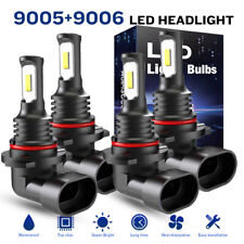 For Chevy C1500 1988-1999 High/Low Beam 4X White LED Headlight Bulbs Combo Kit picture