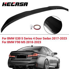 M Style Rear Trunk Spoiler Gloss Black For BMW G30 5-Series F90 M5 Sedan 17-23 picture