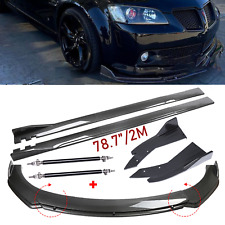 For Pontiac G8 GT GTO Carbon Fiber Front Bumper Lip Rear Splitter Spoiler Side picture