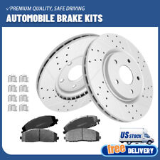 330mm Front Drilled Rotors Brake Pads for Dodge Grand Caravan Town & Country C/V picture