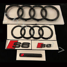 Audi S6 Gloss Black Full Badges Package OEM Exclusive Pack For Audi S6 2020+ picture