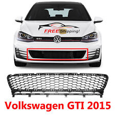 For 2015 Volkswagen GTI Front New Bumper Grille Textured Black VW1036134 picture