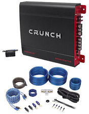 Crunch PX-2000.1D 2000 Watt Mono Powerful Car Audio Amplifier+Amp Wire Kit  picture