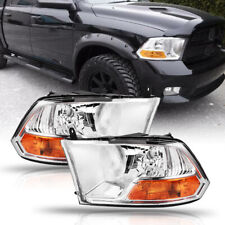 For 2009-2012 Dodge Ram 1500 2500 3500 Chrome LH+RH Headlights/lamps 09-12 picture