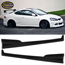 Fits 02-06 Acura RSX JDM Mugen Style Side Skirt Extension Panel Unpainted PU picture