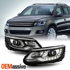 Fits 2012-2017 Volkswagen VW Tiguan Projector LED DRL Headlights Light picture