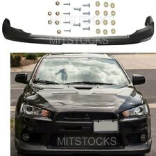 Fits 08-15 Lancer EVO 10 X OE Style ADD-ON Front Bumper Lip Spoiler Body Kit PU picture