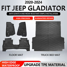 For 2020-2024 Jeep Gladiator JT Floor Mats Bed Mat Cargo Liners Bed Liners picture