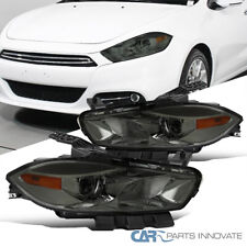 Fits 13-16 Dodge Dart Halogen Smoke Projector Headlights Signal Lamps Left+Right picture
