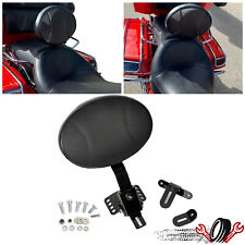 Adjustable Plug-In Driver Rider Backrest Kit For Harley Road Electra Glide 97-24 picture