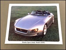 1995 Honda SSM Concept S2000 2000 Original 1-page Car Brochure Leaflet Data Card picture