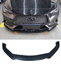 For 17-19 Infiniti Q60 2DR Coupe JDM V3 Style Front Bumper Lip Splitter Chin picture
