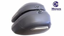 Mutazu Leather Wrapped  Hard Saddlebags for Yamaha V Road Star 650 1100 950 1300 picture