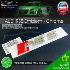 Audi RS5 Chrome Emblem 3D Badge Rear Trunk Tailgate for Audi RS5 S5 Logo A5 picture