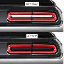 FOR 15-23 Dodge Challenger Tail Light Turn Signal & Reverse SMOKE Vinyl Tint picture