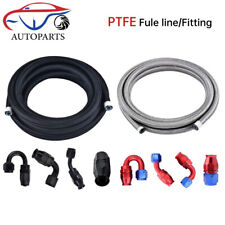 4AN 6AN 8AN 10AN 12AN PTFE Braided Fuel Hose Oil Gas Air & End Fittings Adapter  picture