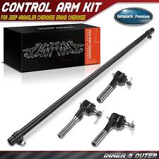 4x Inner & Outer Tie Rod End Kit for Jeep Grand Cherokee Wrangler TJ Comanche picture