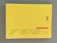 Ferrari F512M Owners Manual (1033/95); Excellent Original  picture