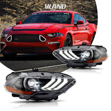 Vland FULL LED Headlights For Ford Mustang 2018-2022 Front Lamp W/Sequential picture