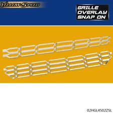 Fit For Grill Overlay Cover Inserts Chrome Grille Snap On 16-18 Silverado 1500 picture
