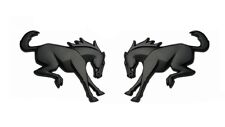 2x 3D Matte Black Bucking Horse Logo Badge Emblem For Bro-nco 2020-2022 picture