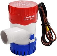 1100GPH 12V Electric Marine Submersible Bilge Sump Water Pump for Boat 3/4