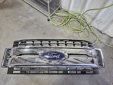 2017-2019 FORD SUPER DUTY CHROME FRONT GRILLE GRILL W/EMBLEM VERY NICE OEM picture