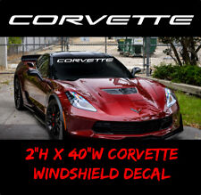 Chevrolet Corvette Premium Windshield Banner Vinyl Decal Sticker C5 Z06 Sport picture