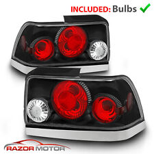 For 1993 1994 1995 1996 1997 Toyota Corolla Black Tail Lights Rear Lamps G2 picture