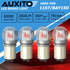 4X 1157 Red LED Brake Stop Tail Light Parking Bulbs High Power BAY15D 7528 2357 picture