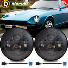 7Inch Round LED Headlights Hi-Low Beam For Datsun 240Z 260Z 280Z 280ZX 1970-1978 picture