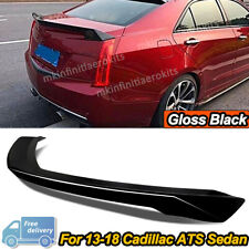 Fit 13-18 Cadillac ATS Sedan V Sport Highkick Glossy Black Trunk Wing Spoiler picture