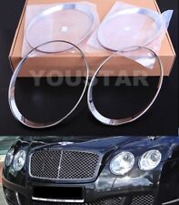 FAST DHL Set CHROME SPEED Head Light Trims for Bentley Continental GT GTC 03-11 picture