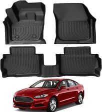All Weather Floor Mat Liner for 2013-2016 Ford Fusion Lincoln MKZ Front+Rear Row picture