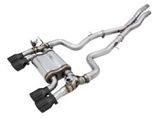 AWE Tuning Track Edition Catback Exhaust w/ Diamond Black Tips for BMW F8X M3/M4 picture