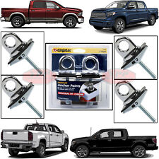 4 Pc Universal Fit Truck Bed Anchor Chrome Plated Tie Down Loop Hooks Pickup Bed picture