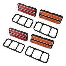 New Front & Rear Deluxe Side Marker Light Set W/ Trim For 68-72 Chevrolet C10 picture