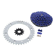 Blue Non O-Ring Chain & Silver Sprocket 12/41 98L 2004 Yamaha YFM350 350 Warrior picture