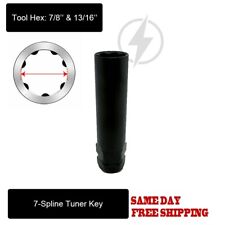 1PC 7-SPLINE TRUCK TUNER LUG NUT KEY FIT 7 POINT LUG NUTS WITH 7/8 13/16 SOCKETS picture