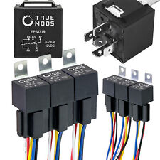 6 Pack 5-Pin 12V 30/40A Automotive Bosch Style Relay Kit w/ Interlocking Sockets picture