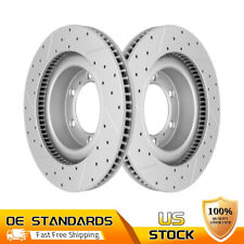 Front Drilled Slotted Disc Rotors For 2010 - 2022 Toyota 4Runner Lexus GX460 picture
