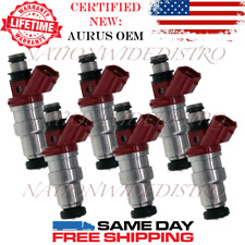 6x OEM NEW AURUS Fuel Injectors for 1988 1989 1990 1991 Toyota Camry 2.5L V6 picture