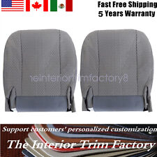 For 03-14 Chevy Express GMC Savana Driver Passenger Bottom Cloth Seat Cover Gray picture