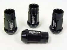 20PC VMS RACING ALUMINUM LUG NUTS 12X1.5 BLACK FOR FITS HONDA PRELUDE SI SH  picture